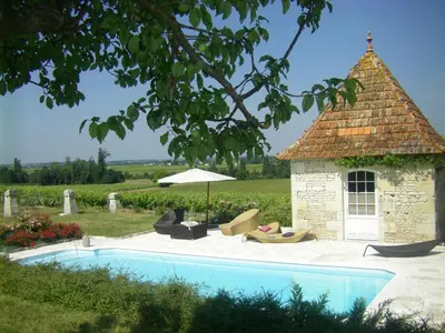 Piscine de l'établissement Chambre d'Hôtes Clos des Pierres Blanches ou située à proximité