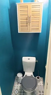 Salle de bains dans l'établissement Studios du Parc apparts Hôtel - Futuroscope