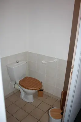 Salle de bains dans l'établissement Gite De LA BALLADE