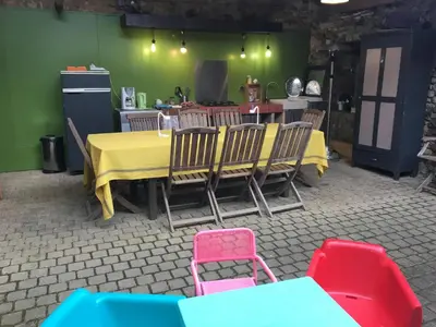 Cuisine ou kitchenette dans l'établissement La Maison Arouet
