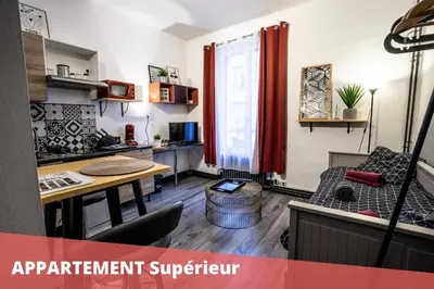 Cuisine ou kitchenette dans l'établissement Les Apparts de Blossac Poitiers