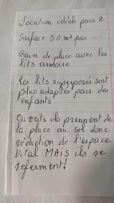 Plan de l'établissement La campagne a la mer