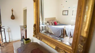 Un ou plusieurs lits dans un hébergement de l'établissement Chateau de Maumont