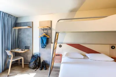 Un ou plusieurs lits dans un hébergement de l'établissement ibis budget Angoulême Centre