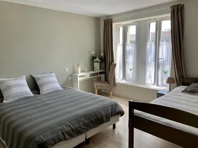 Un ou plusieurs lits dans un hébergement de l'établissement Le Rayon de Soleil