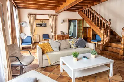 Coin salon dans l'établissement Maison familiale