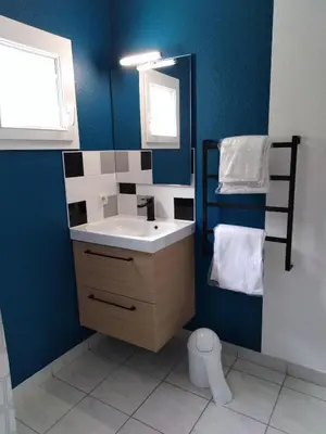 Salle de bains dans l'établissement Pescalis Résidence Les Maisons du Lac