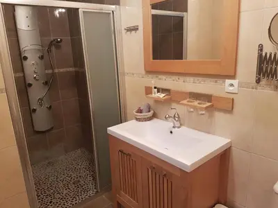 Salle de bains dans l'établissement le domaine de bellevue
