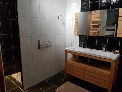 Salle de bains dans l'établissement le domaine de bellevue