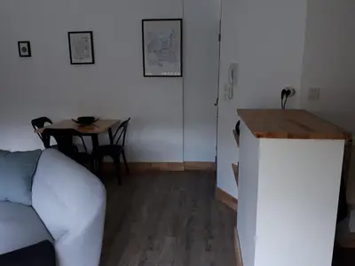 Coin salon dans l'établissement Un Appart en Ville