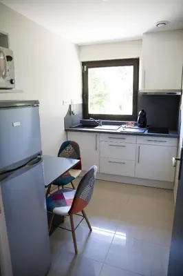 Cuisine ou kitchenette dans l'établissement Appart-hôtel Chanzy / Angoulême