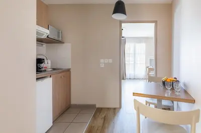 Cuisine ou kitchenette dans l'établissement Appart'City Confort Niort Centre