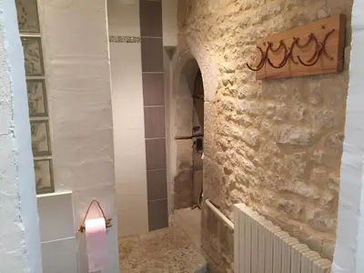 Salle de bains dans l'établissement Têtes à l'air