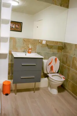 Salle de bains dans l'établissement Les noyers aulnay
