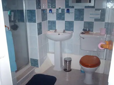 Salle de bains dans l'établissement Château Ardilleux