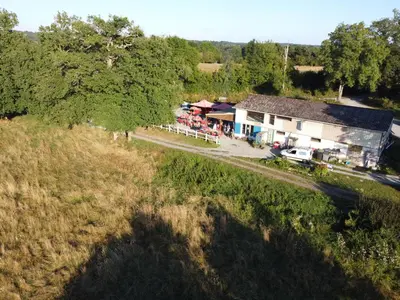 Paysage naturel près de le camping