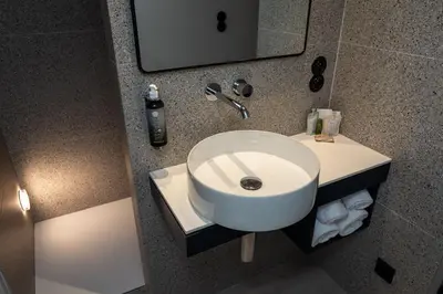 Salle de bains dans l'établissement Le Saint-Nicolas