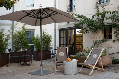 Terrasse ou espace extérieur de l'établissement Le Saint-Nicolas