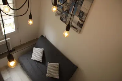 Coin salon dans l'établissement Petit nid à 50m de la plage au coeur de Fouras