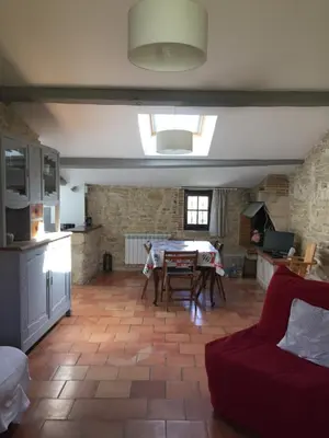 Cuisine ou kitchenette dans l'établissement GITE DES CHOUETTES
