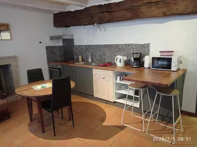 Cuisine ou kitchenette dans l'établissement l'atelier du relieur
