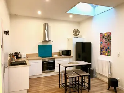 Cuisine ou kitchenette dans l'établissement Residence Pasteur Angouleme