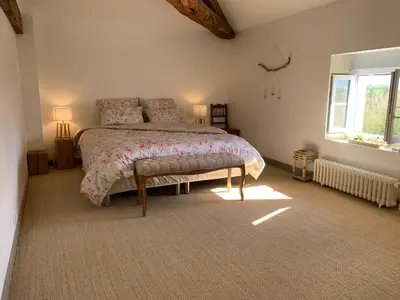 Un ou plusieurs lits dans un hébergement de l'établissement Montaillon Chambres d'Hôtes