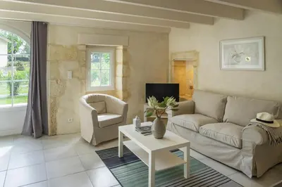 Coin salon dans l'établissement le clos de Tesson