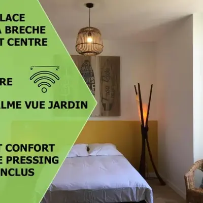 Le Beach centre la Brèche wifi vue jardin