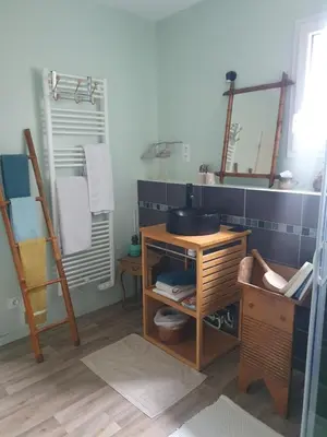 Salle de bains dans l'établissement chambre d'hôtes du Luquet