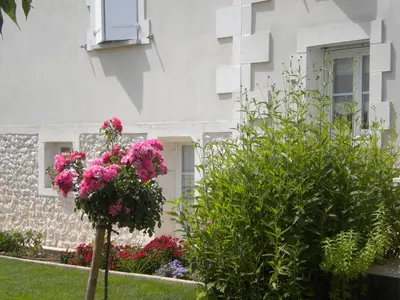 Jardin de l'établissement au paradis des hotes