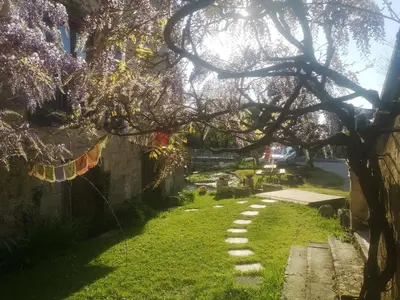Jardin de l'établissement Le moulin d'Annepont