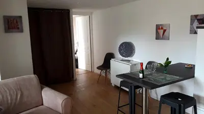 Coin salon dans l'établissement Futuroscope appartement 40m2 à 7 min du parc