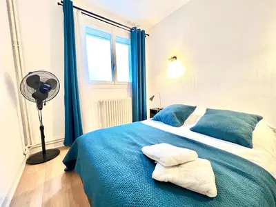 Un ou plusieurs lits dans un hébergement de l'établissement Stay house to Poitiers