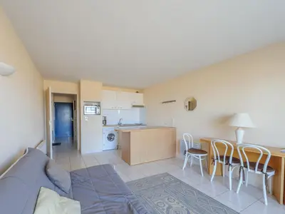 Cuisine ou kitchenette dans l'établissement Studio face mer pour 2 pers à Châtelaillon-Plage avec parking - FR-1-258-197