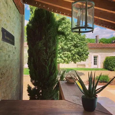 Jardin de l'établissement Le Logis de la Soloire 3 étoiles