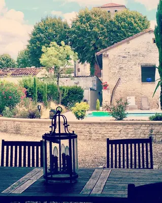 Jardin de l'établissement Le Logis de la Soloire 3 étoiles