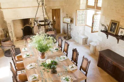 Coin salon dans l'établissement Château de Bois Charmant
