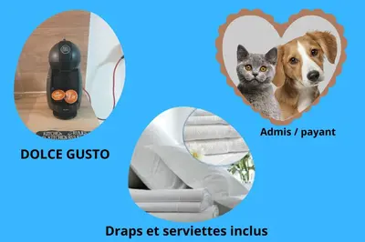 Plan de l'établissement Bel Appartement T2 Climatisé avec piscine Poitiers-Futuroscope-CREPS de Poitiers