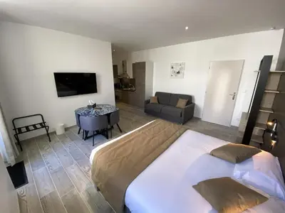 Télévision ou salle de divertissement dans l'établissement Studios Pellisson