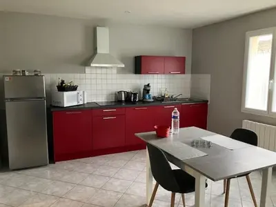 Cuisine ou kitchenette dans l'établissement Le 32