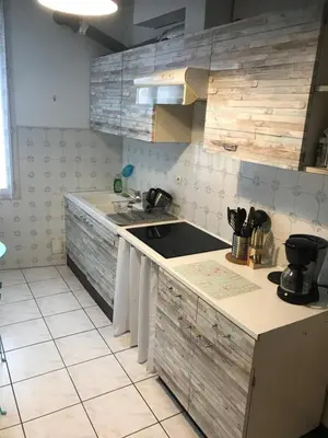 Cuisine ou kitchenette dans l'établissement residence pasteur - Hermione
