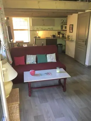 Cuisine ou kitchenette dans l'établissement La Remise