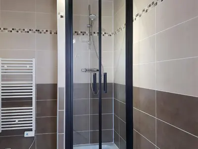 Salle de bains dans l'établissement Domaine de Pelouaille - chambre d'hôtes