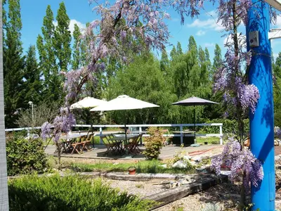 Jardin de l'établissement Hôtel Au Relais des Lilas