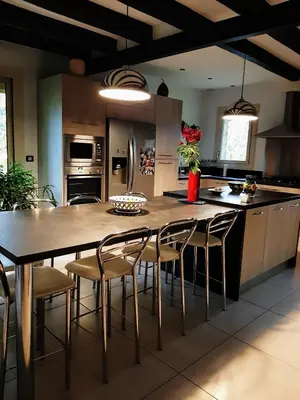 Cuisine ou kitchenette dans l'établissement SAKURA