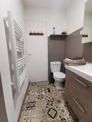 Salle de bains dans l'établissement Studio COSY Tout Confort Proche Hyper-Centre