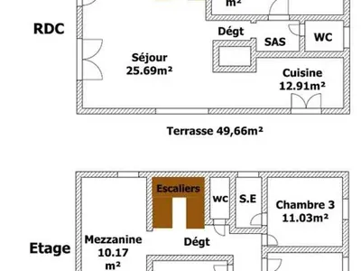 Plan de l'établissement Gîte de charme avec terrasse et activités familiales à Payré, près de Fontenay-le-Comte - FR-1-426-170