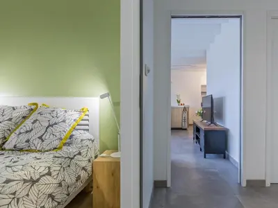 Un ou plusieurs lits dans un hébergement de l'établissement La Marceline gîte Confort et Nature