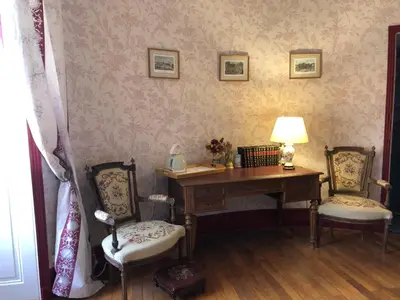 Coin salon dans l'établissement Château de la Mothe